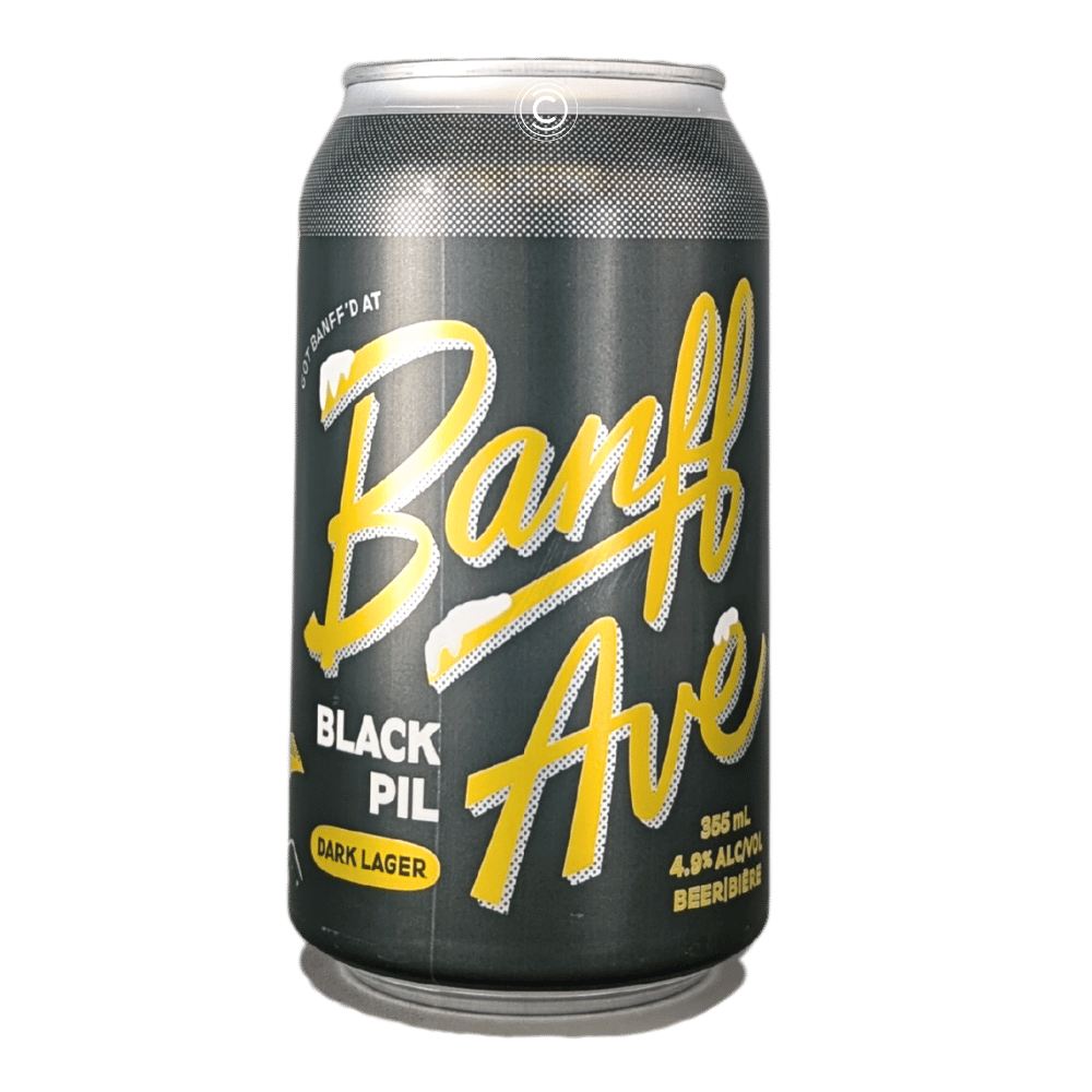 Black Pilsner by Banff Ave Brewing Co., beer label