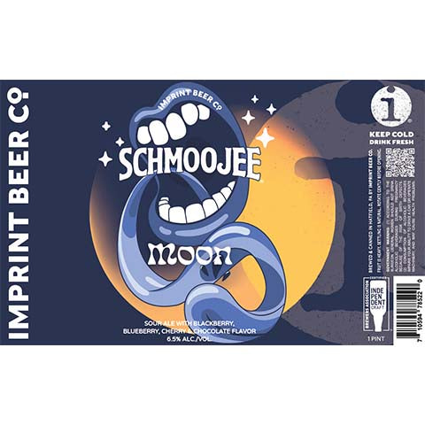 Imprint Schmoojee Moon Sour by Imprint Beer Company, beer label