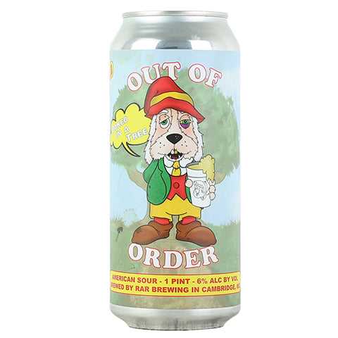 RAR Out of Order: Baked In A Tree Sour by RAR Brewing, beer label