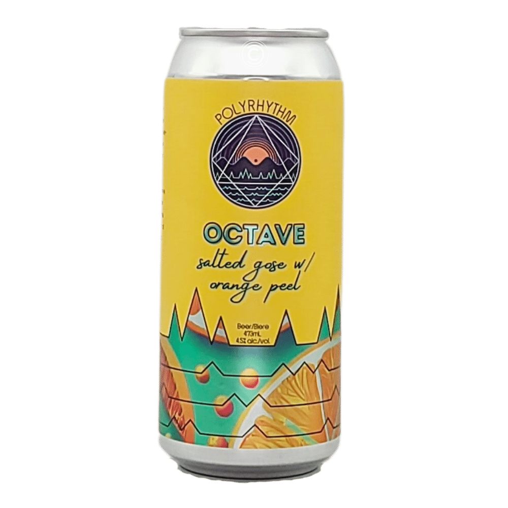 Octave Fruited Gose by Polyrhythm Brewing, beer label