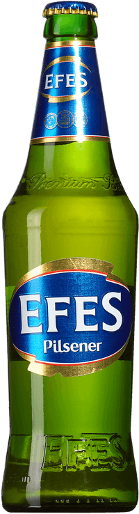 Efes Pilsener by Efes Breweries, beer label