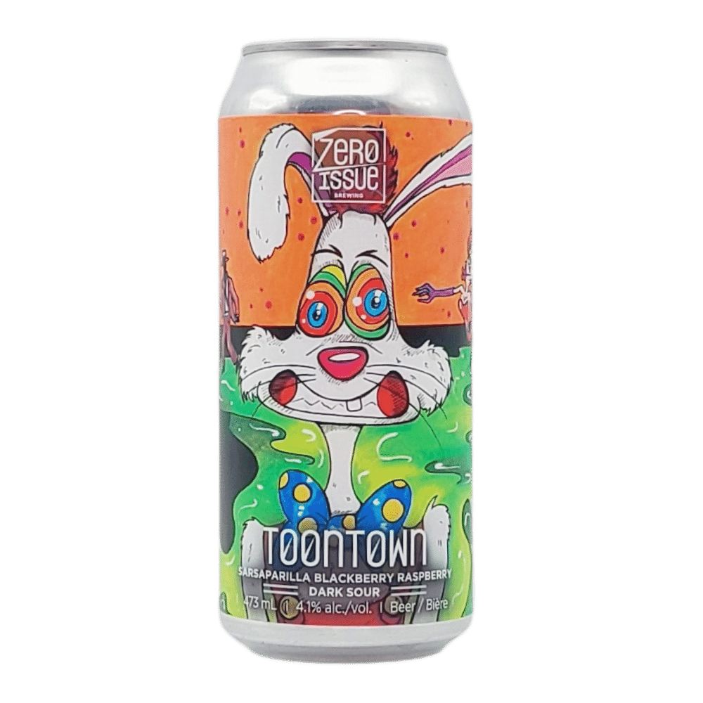 Toontown Sour by Zero Issue Brewing, beer label