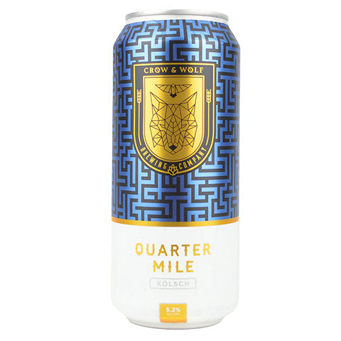 Crow & Wolf Quarter Mile Kolsch by Crow & Wolf Brewing Co, beer label
