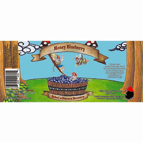 Sobel's Obscure Honey Blueberry by Sobel's Obscure Brewery, beer label