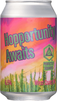 Hopportunity Awaits by Perfectly Squared Brewing, beer label