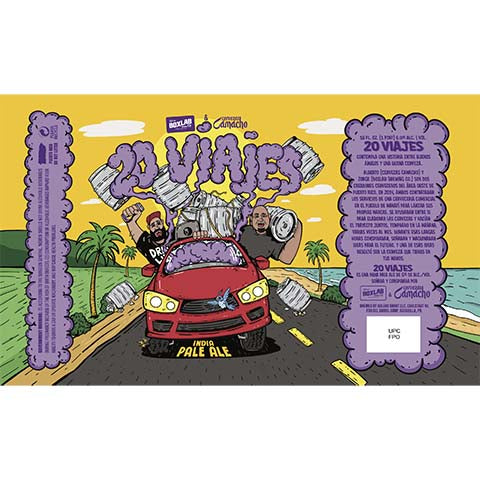 Bolero Snort 20 Viajes IPA by Bolero Snort Brewery, beer label