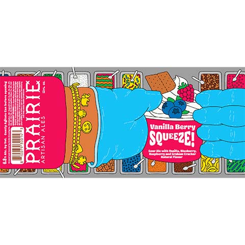 Prairie Vanilla Berry Squeeze! Sour by Prairie Artisan Ales, beer label