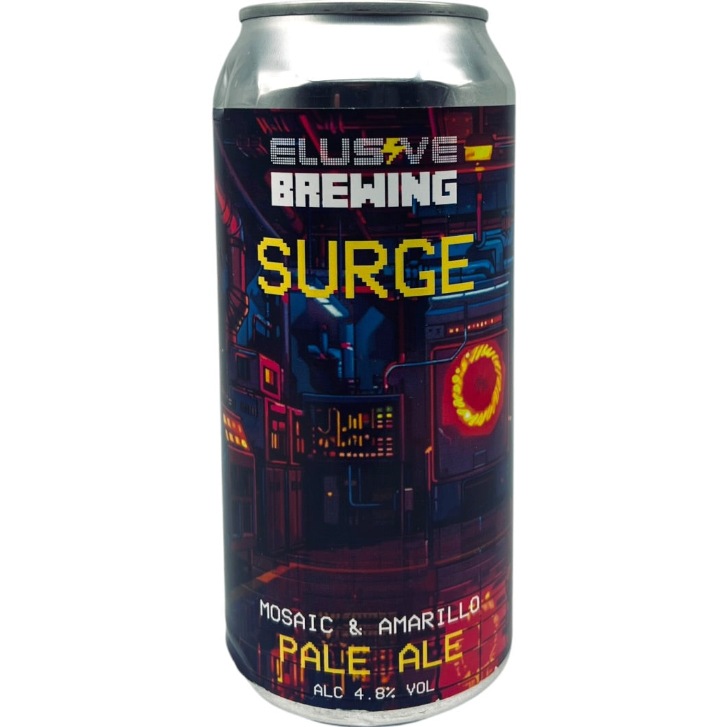 Elusive Surge by Elusive Brewing, beer label