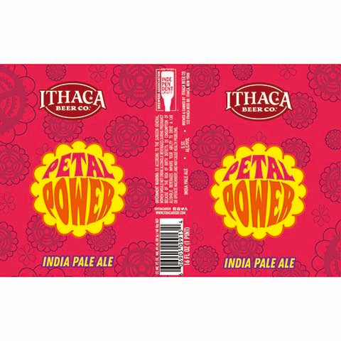 Ithaca Petal Power IPA by Ithaca Beer Co, beer label