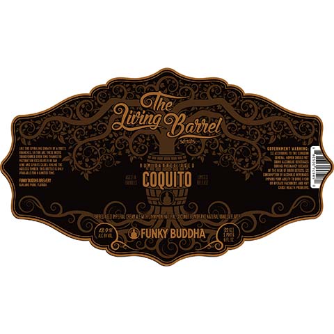 Funky Buddha The Living Barrel Series: Coquito Imperial Cream Ale by Funky Buddha Brewery, beer label