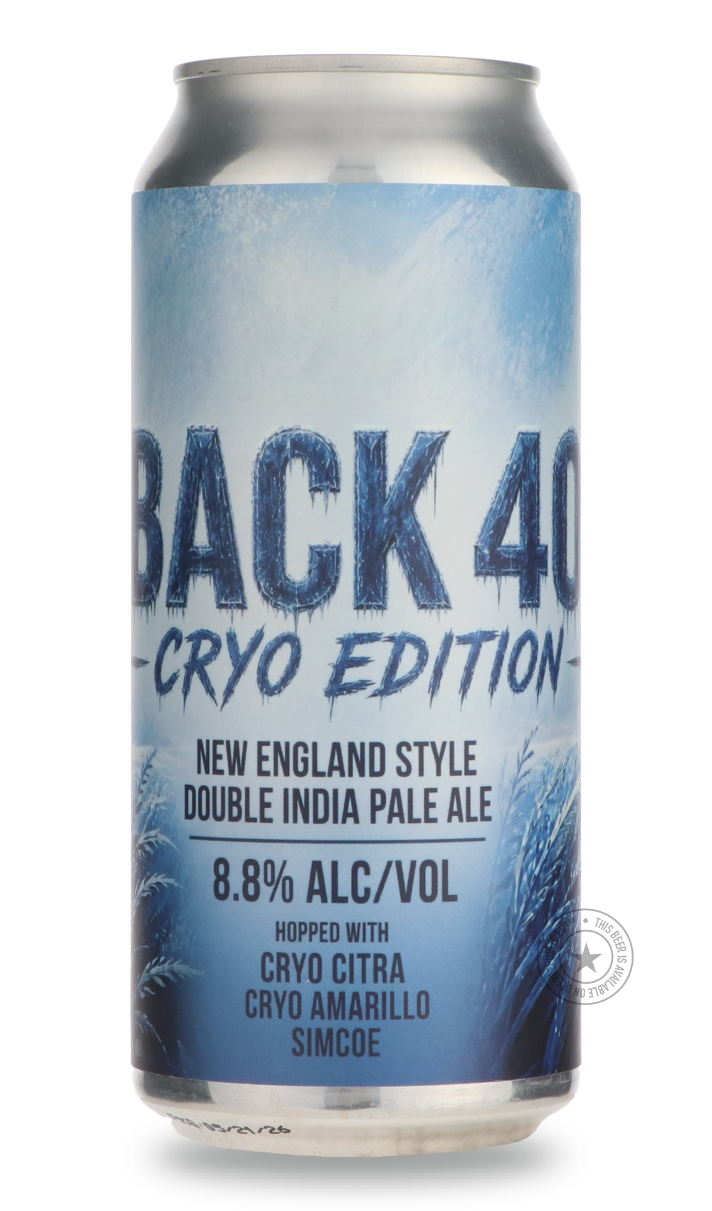 Back 40 - Cryo Edition by Tin Barn, beer label