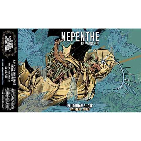 Nepenthe Plutonian Shore Oatmeal Stout by Nepenthe Brewing Co., beer label