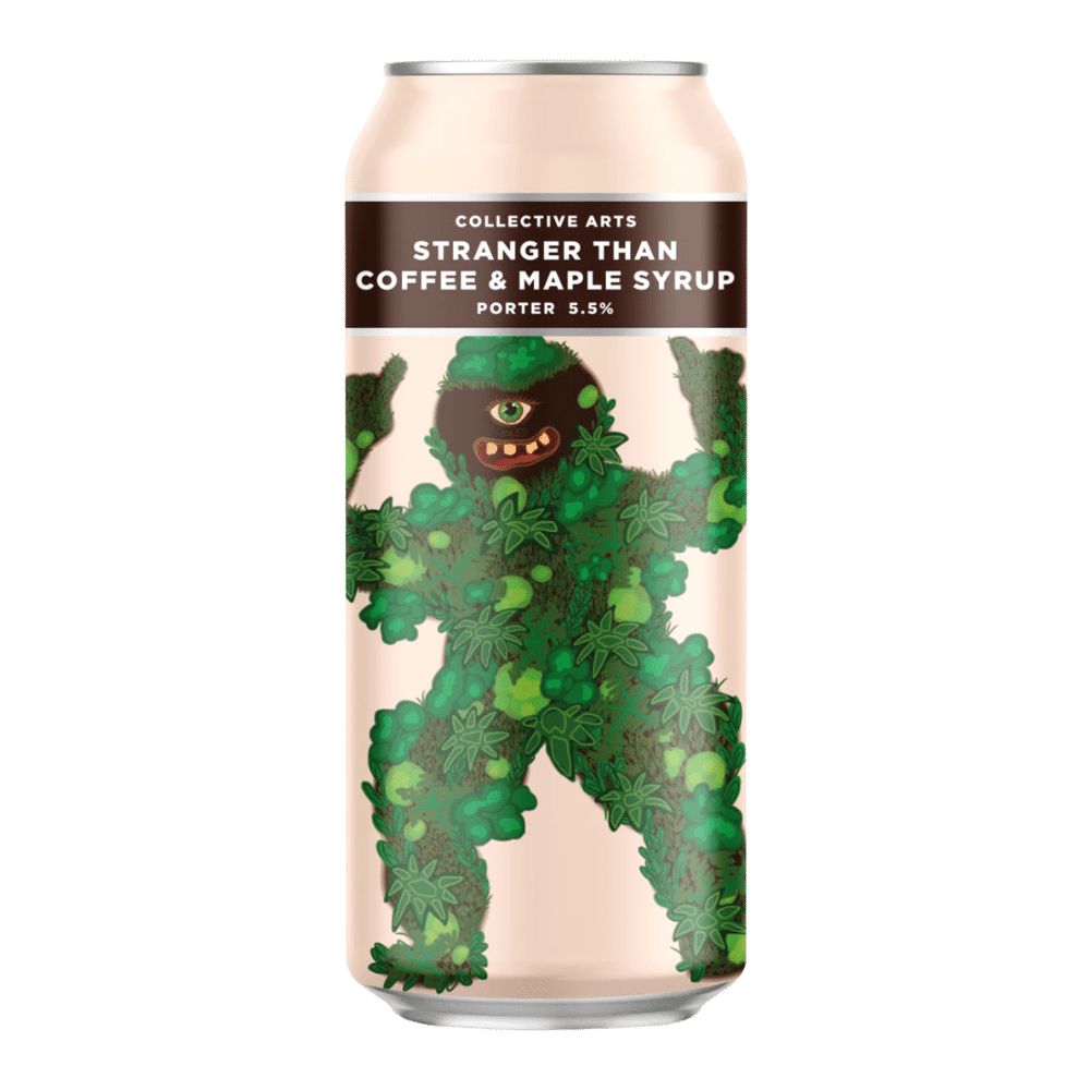 Stranger Than Coffee & Maple Syrup Porter by Collective Arts Brewing, beer label