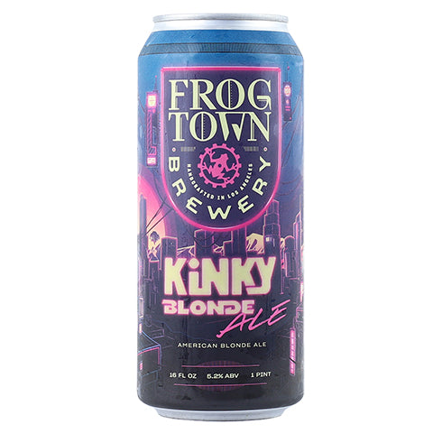 Frogtown Kinky Blonde Ale by Frogtown Brewery, beer label