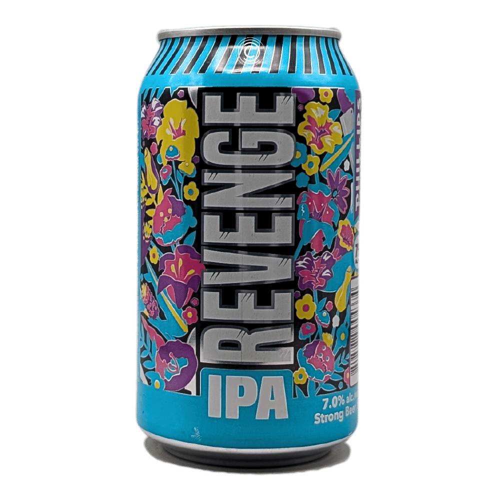 Revenge Cold IPA by Phillips Brewing Company, beer label