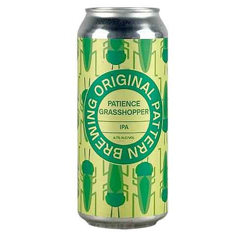 Original Pattern Patience Grasshopper IPA by Original Pattern Brewing Company, beer label