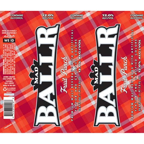 Mad Ballr Fruit Punch by Mad Ballr, beer label