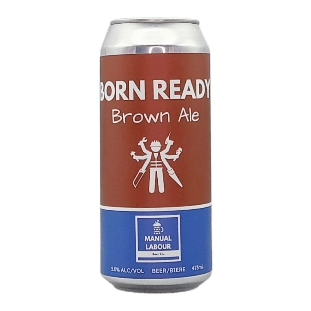 Born Ready Brown Ale by Manual Labour Beer Co., beer label