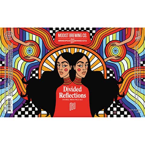 Modist Brewing Divided Reflections DIPA by Modist Brewing Company, beer label