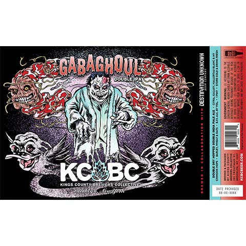 Kings County Brewers Collective Gabaghoul DIPA by Kings County Brewers Collective, beer label