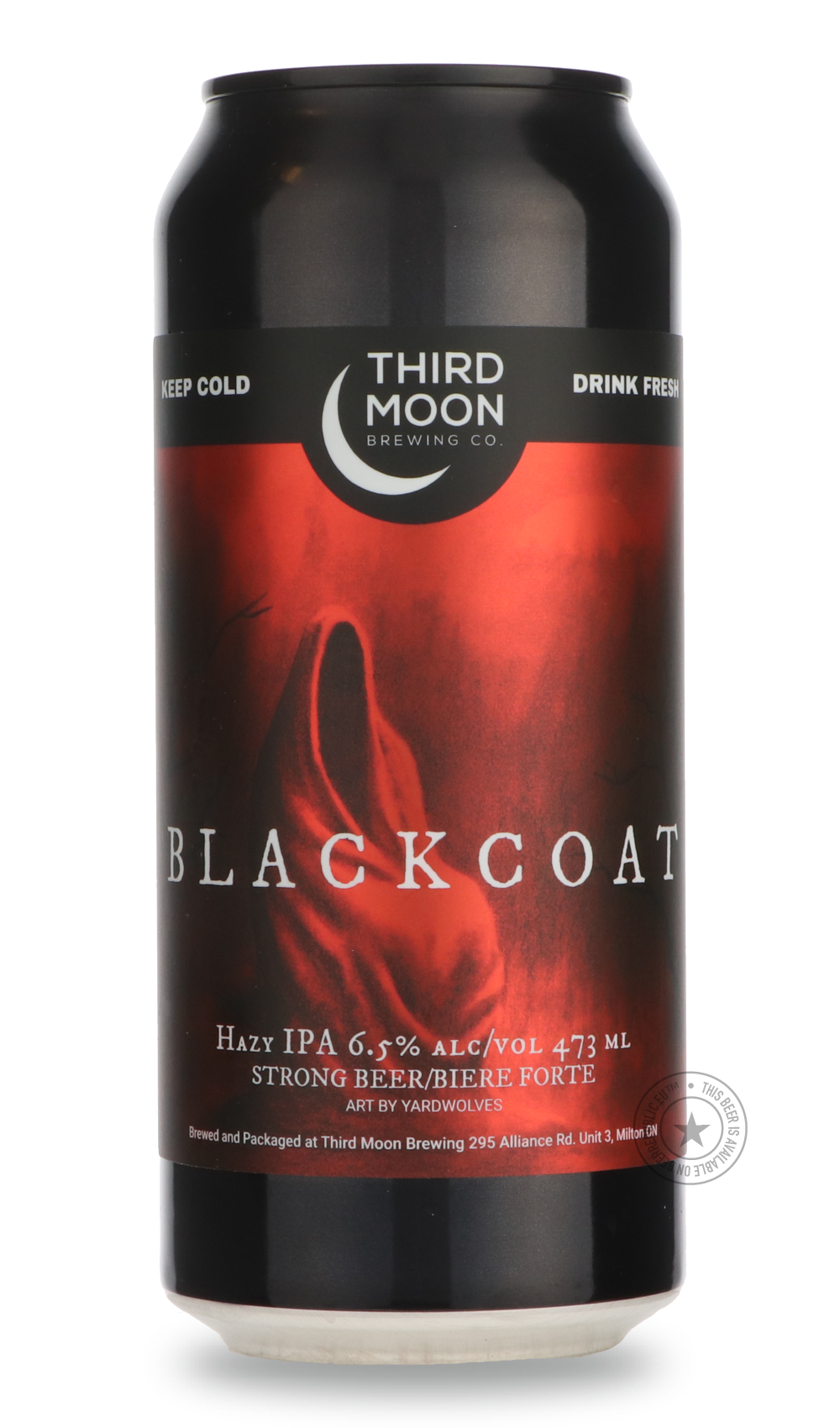 Blackcoat by Third Moon, beer label