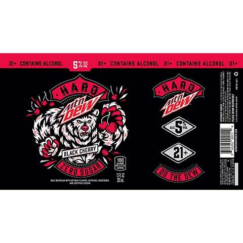 Green Rebel Hard Mtn Dew Black Cherry by Green Rebel Brewing Company, beer label
