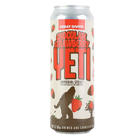 Great Divide Chocolate Strawberry Yeti Imperial Stout by Great Divide Brewing Co, beer label