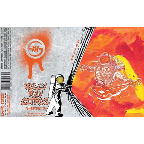 Silver Moon Billy Ray Citrus Tangerine IPA by Silver Moon Brewing, beer label