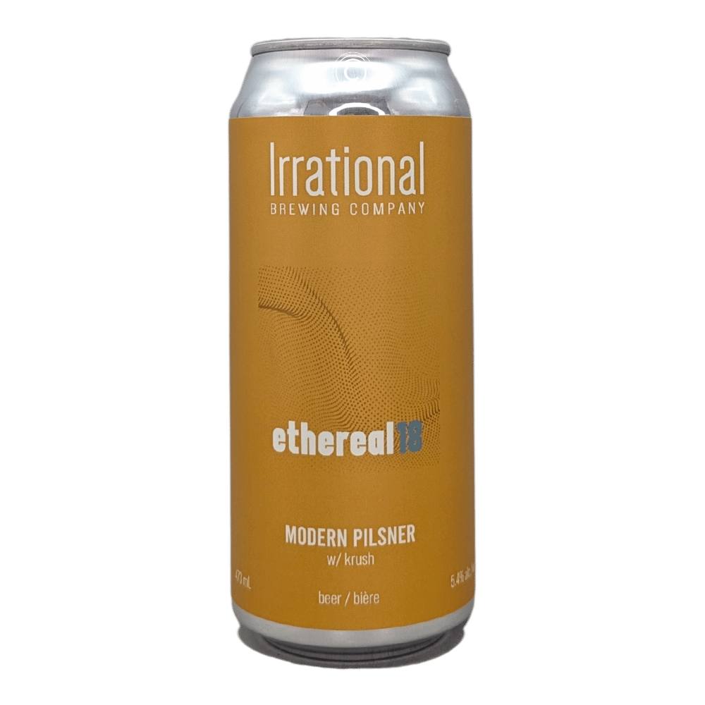 Exp. Ethereal 18: Modern Pilsner by Irrational Brewing Company, beer label