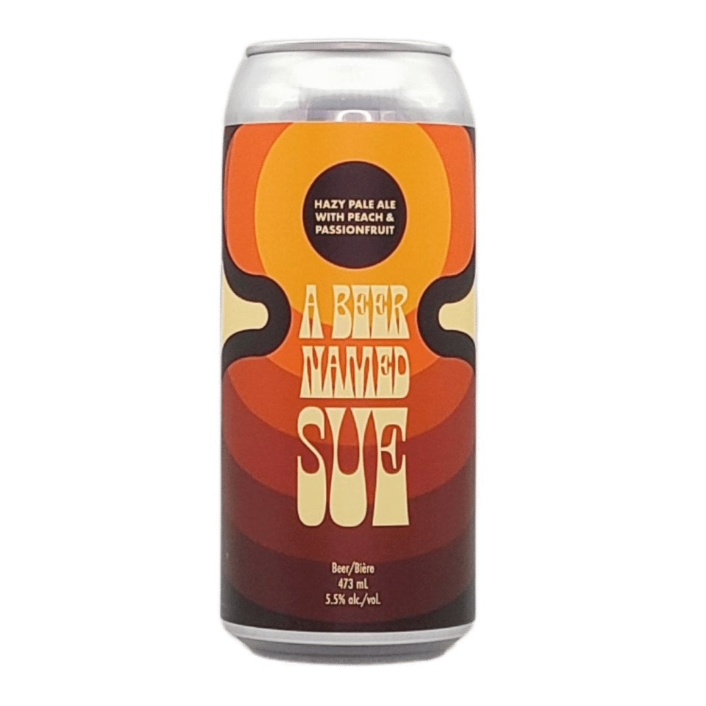 A Beer Named Sue Hazy Pale Ale by Cabin Brewing Company, beer label