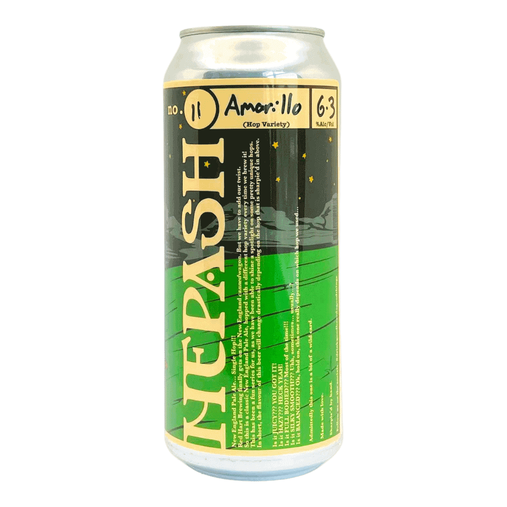 NEPASH #11 Hazy Pale Ale by Red Hart Brewing, beer label