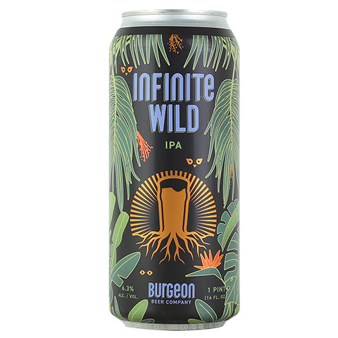 Burgeon Infinite Wild IPA by Burgeon Beer Company, beer label