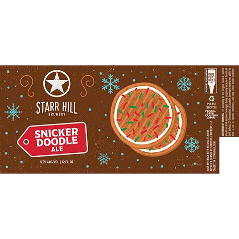 Starr Hill Snickerdoodle Ale by Starr Hill Brewery LLC, beer label