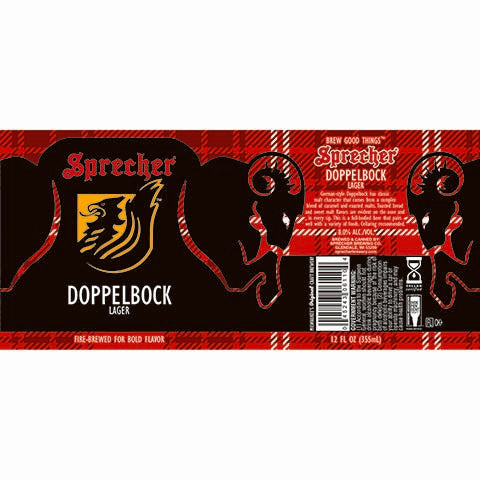 Sprecher Doppelbock Lager by Sprecher Brewing, beer label