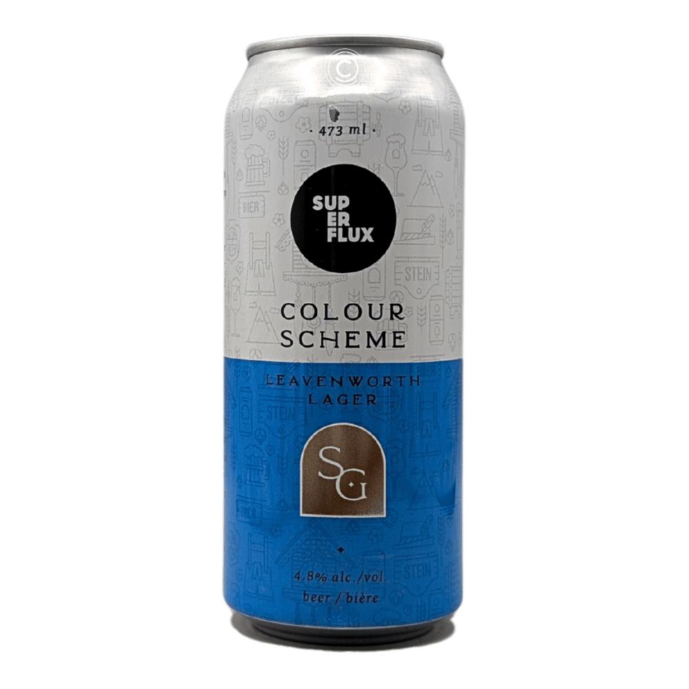 Colour Scheme Leavenworth Lager by Small Gods Brewing Co. x Superflux Beer Company, beer label