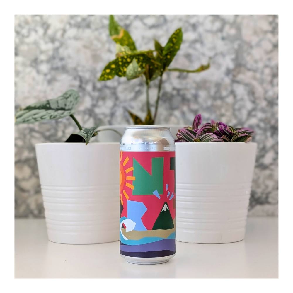 Montserrat Hazy IPA by Superflux Beer Company, beer label