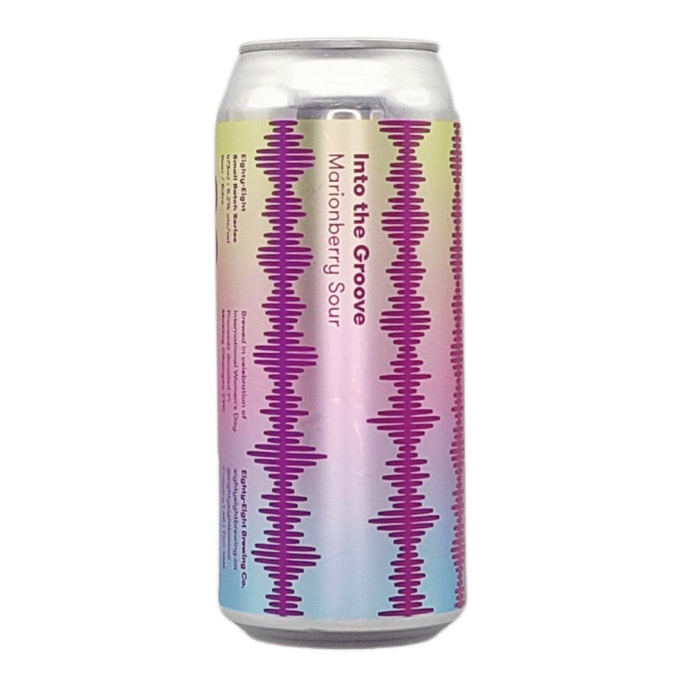 In the Groove Marionberry Sour by Eighty Eight Brewing Co., beer label