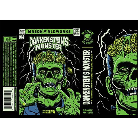 Mason Ale Works Dankenstein's Monster DIPA by Mason Aleworks, beer label