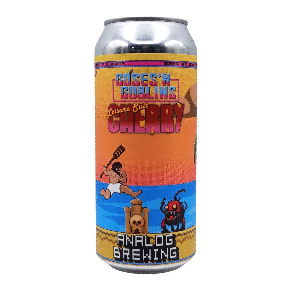 Goses n Goblins - Leisure Suit Cherry Gose by Analog Brewing Company, beer label