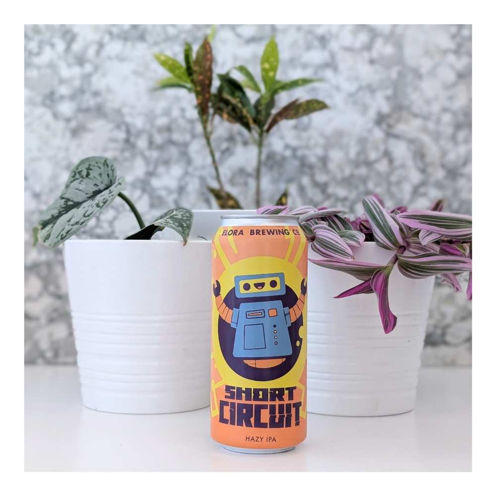 Short Circuit Hazy IPA by Elora Brewing Company, beer label