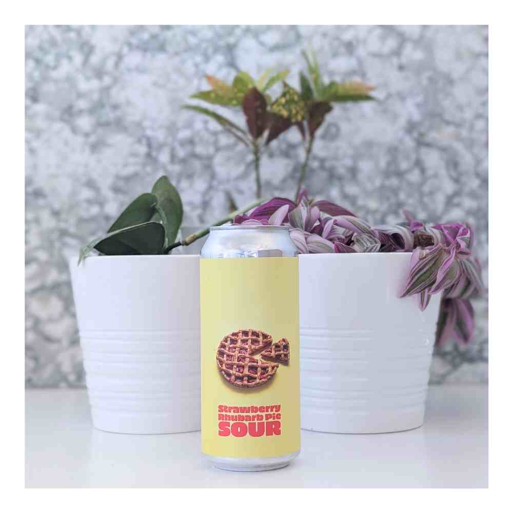 Strawberry Rhubarb Pie Sour by Town Square Brewing Co., beer label