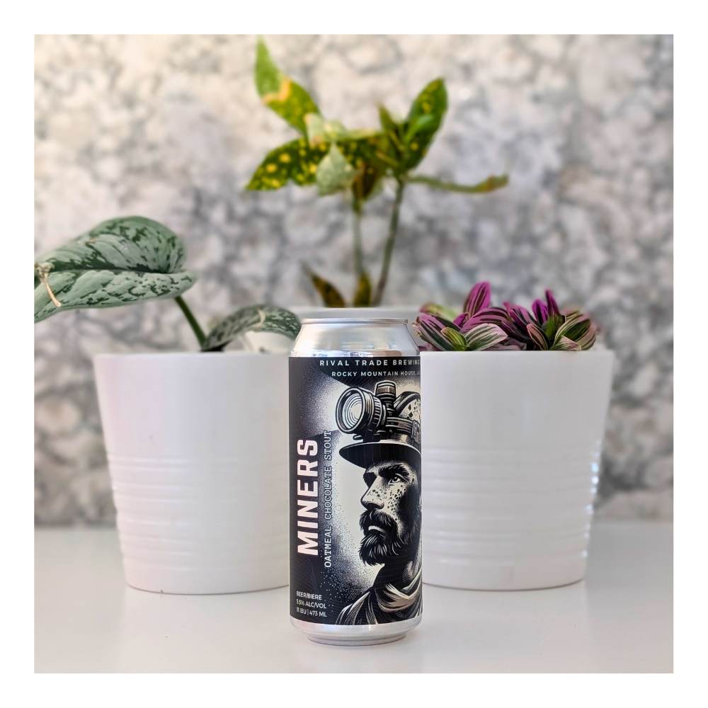 Co. Miners Oatmeal Chocolate Stout by Rival Trade Brewing, beer label