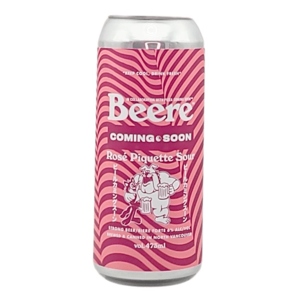 Coming Soon - Rose Piquette Sour by Beere Brewing Company, beer label