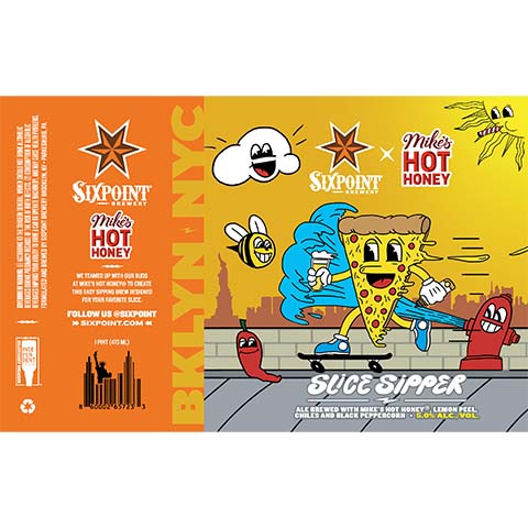 Sixpoint Slice Sipper Sour by Sixpoint Brewery, beer label
