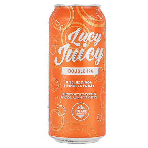 Solace Lucy Juicy DIPA by Solace Brewing Company, beer label