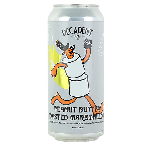 Decadent Peanut Butter Toasted Marshmallow Imperial Stout by Decadent Ales, beer label