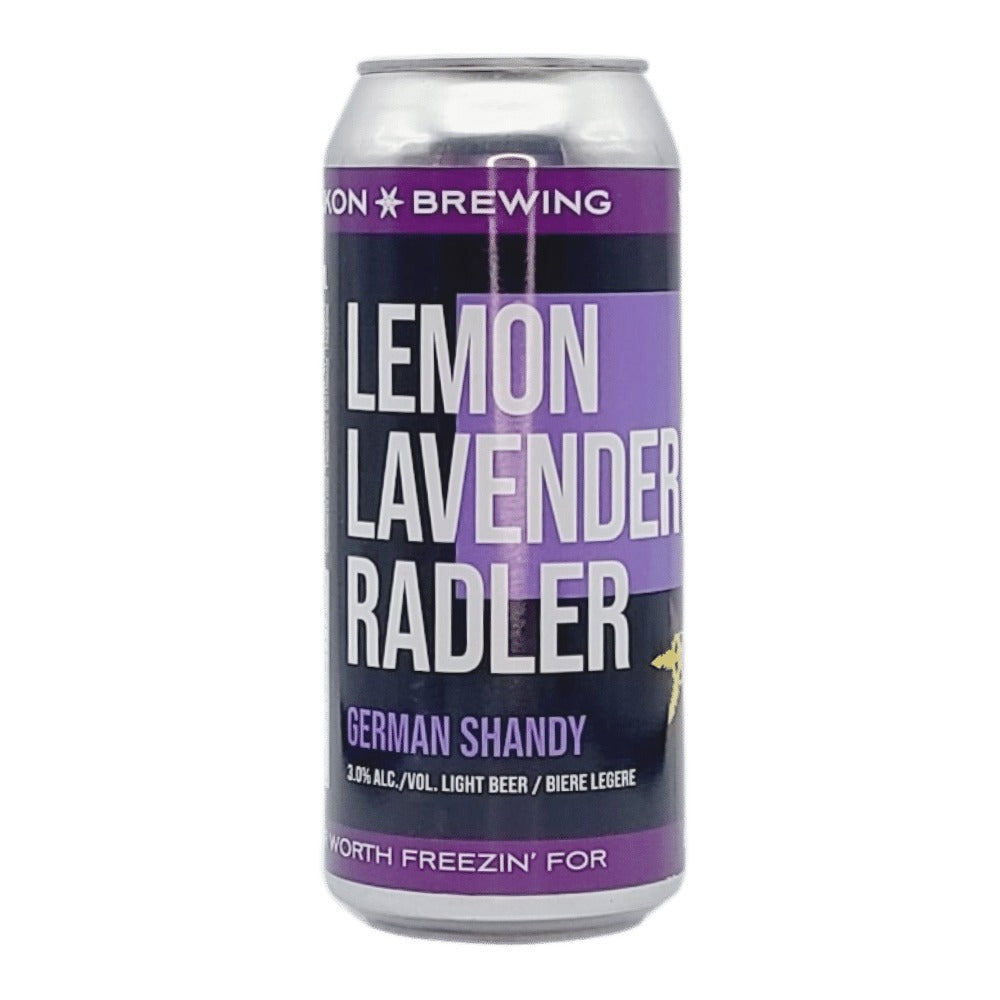 Lemon Lavender Radler by Yukon Brewing, beer label