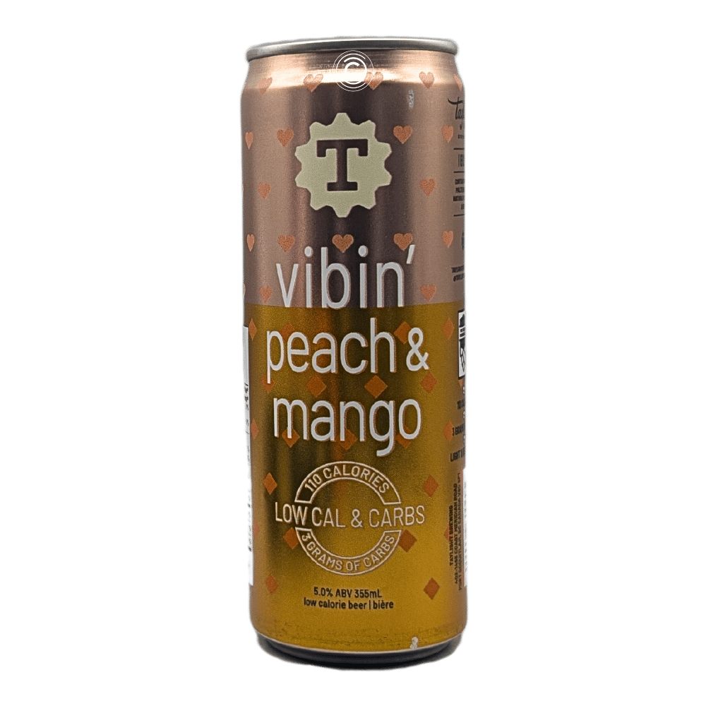 Vibin' Peach & Mango Blonde Ale by Taylight Brewing Inc., beer label