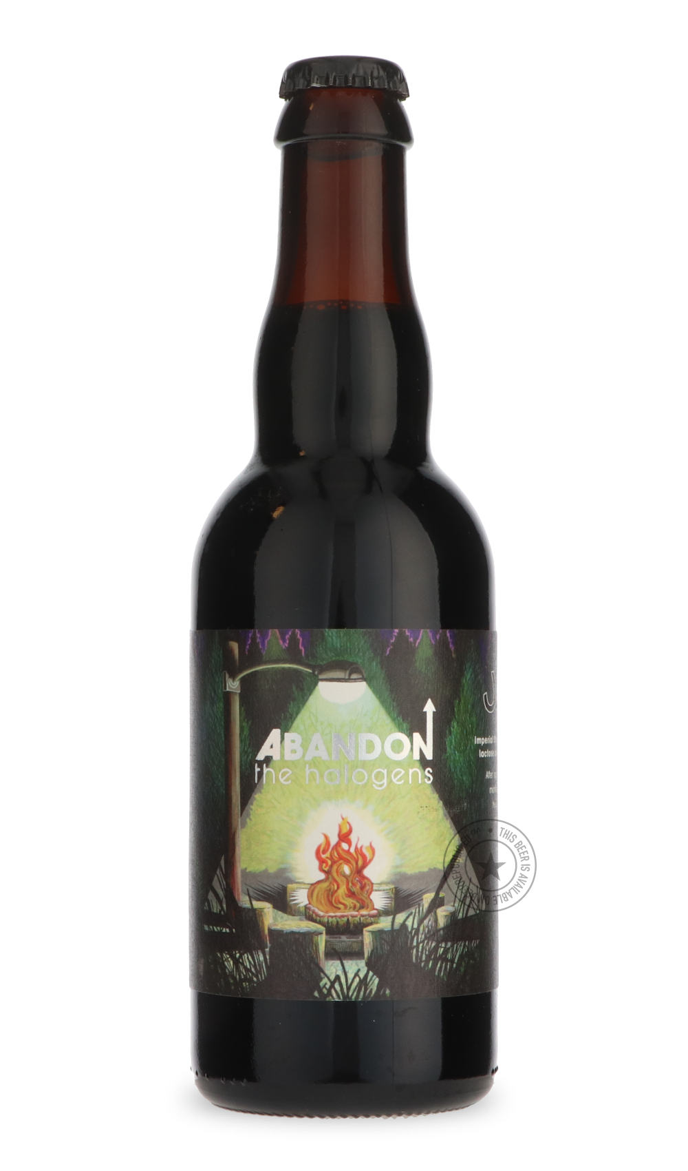 Abandon The Halogens by Jackie O's Brewery, beer label