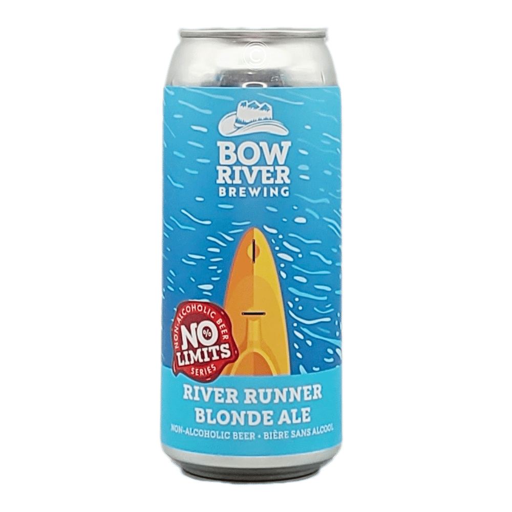 River Runner Non-Alcoholic Blonde Ale by Bow River Brewing, beer label
